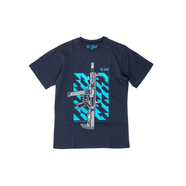 SPECNA ARMS - T-shirt YOUR WAY NOIR / BLEU