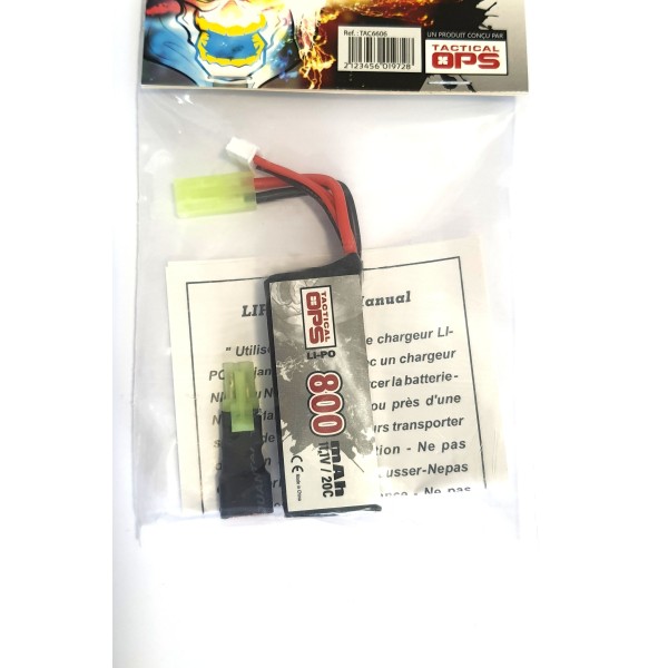 TACTICAL OPS - Li-Po 11.1 V 800mAh continue 20C 1 STICK