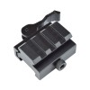 JS-TACTICAL - Réhausse Picatinny Court Bas noir QD