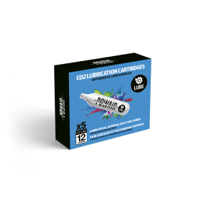 POWAIR - LOT DE 5 CARTOUCHES CO2 Lubrifié