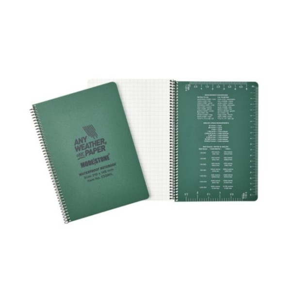 A10 / TOE PRO - Carnet tout-temps 100 pages 148 x 210 mm vert olive