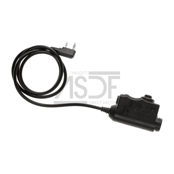 EARMOR - PTT Connecteur Kenwood M52 + bouton déporté PTT