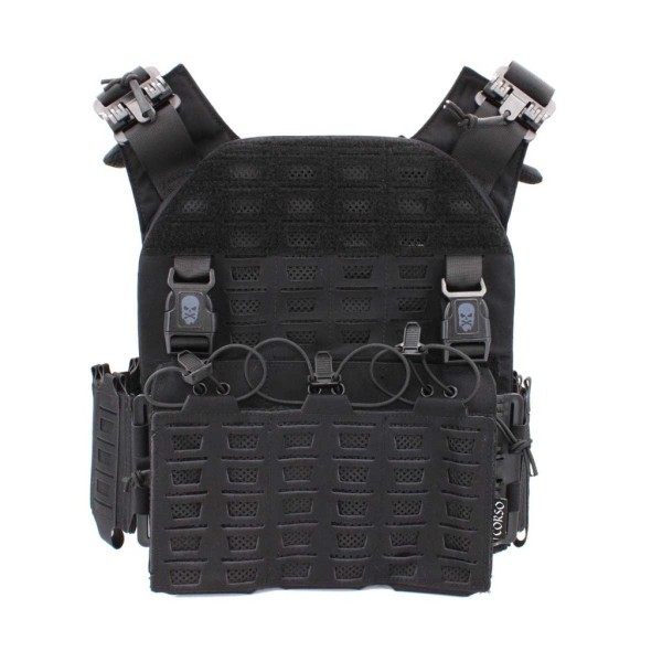 CORSO TACTICAL - Gilet porte plaque avec fixation type QD DRAKE MK4