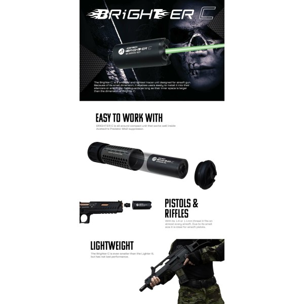 ACETECH - Silencieux TRACEUR BRIGHTER C NOIR