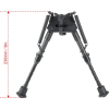 ROSTAD - Bi-pied 6-9 CARBON retractable avec fixation grenadière