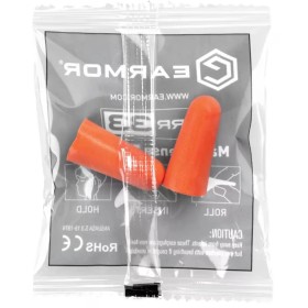 EARMOR- Bouchons anti-bruit paire ORANGE BAB MAX DEFNSE NRR33
