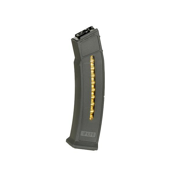 S&T ARMAMENT - Chargeur UST9 / UMP9 AEG Mid-cap 100 Billes Noir
