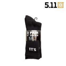 5.11 - Lot de 3 PAIRES DE CHAUSSETTES 6" BASIC