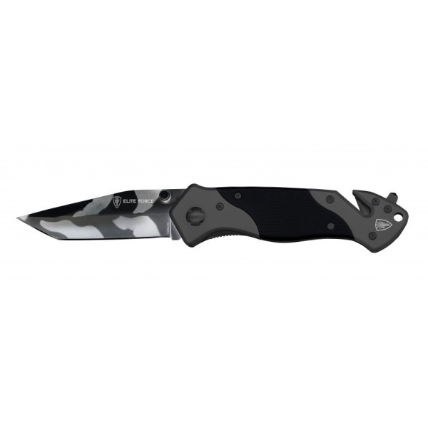 ELITE FORCE - Couteau EF102 ACIER INOXIDABLE pliable Noir et CAMO