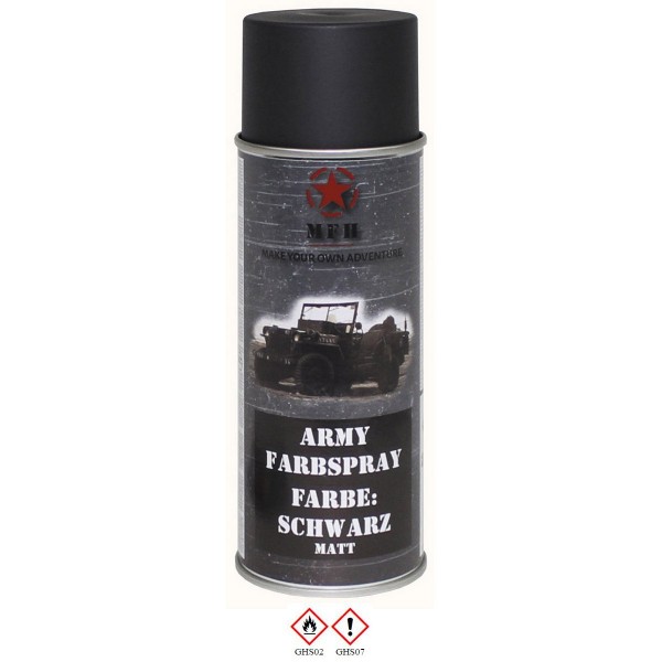 MFH - Peinture spray Noir 400ml