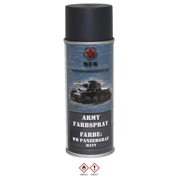 MFH - Peinture spray Gris panzer mat 400ml