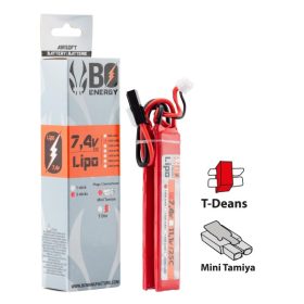 BO MANUFACTURE - Li-Po 7.4 V 1000mAh 25C / BURST 50C 2 STICKS